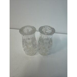 Vtg Gorham Lead Crystal Salt & Pepper Shaker Set Made In W Germany Elegant Desig